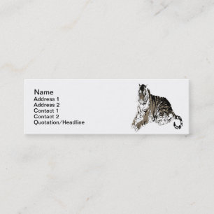 Mini Relaxant Tiger Carte de visite
