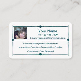 Mini reprise Carte de visite Vert foncé