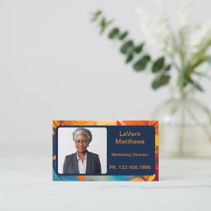 Mini Resume Card   Herbstfarben der Netzwerkkarte Telefonnummerkarte