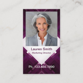 Mini Resume Card | Networking Card Geo Modern Telefonnummerkarte