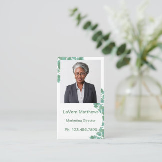 Mini Resume Card | Netzwerkkarte grün Telefonnummerkarte