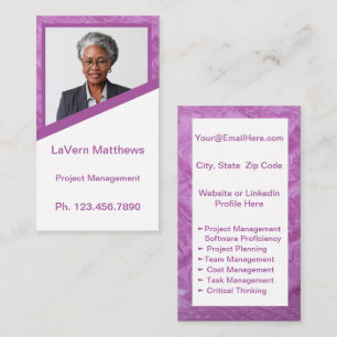 Mini Resume Card   Netzwerkkarte rosa Telefonnummerkarte