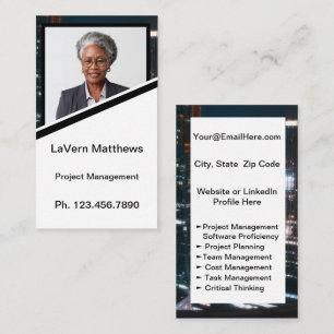 Mini Resume Card   Netzwerkkarte Schwarz-weiß Telefonnummerkarte