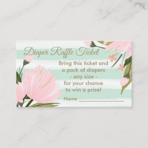 Mini-Rosa-Blütendusche Windelwaschmaschine - Raffl Begleitkarte