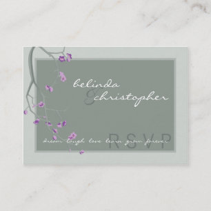 MINI RSVP-KARTE :: Kirschblüten 6L Begleitkarte