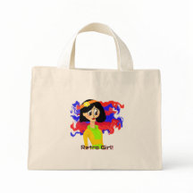 Mini Sac fourre-tout pour fille rétro