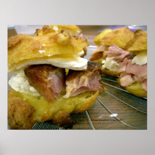 Mini-Schinken und Käse Poster