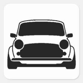 Mini Schlicht und einfach Quadratischer Aufkleber