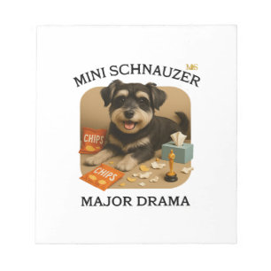 Mini-Schnauzer-Hunde Liebhaber Notizblock
