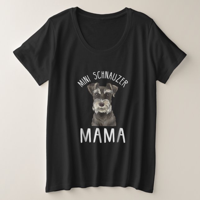 Mini Schnauzer Mama Shirt Mini Schnauzer Mama (Design vorne)