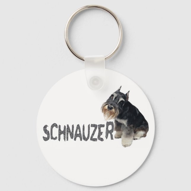 Mini Schnauzer Schlüsselanhänger (Vorderseite)