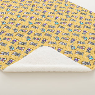 Mini Schnauzer Sunshine KiniArt Sherpa Blanket Sherpadecke