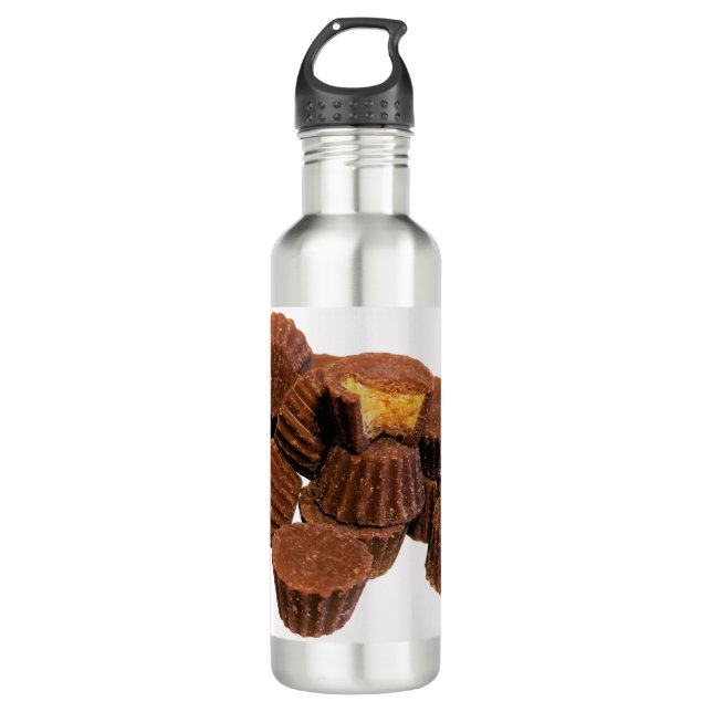 Mini-Schokolade und Erdnuss-Leckereien Edelstahlflasche (Vorderseite)