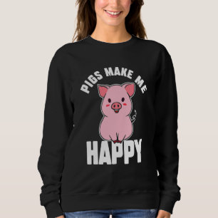 Mini-Schweine machen glückliche Minischweinchenbes Sweatshirt