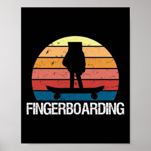 Mini Skateboard Finger Fingerboard  Poster