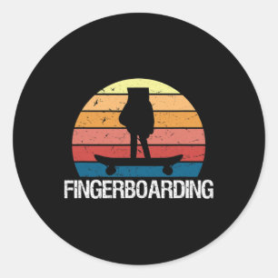 Mini Skateboard Finger Fingerboard Runder Aufkleber