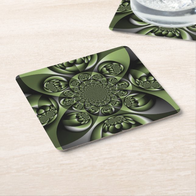 Mini Spheres Rechteckiger Pappuntersetzer (angewinkelt)