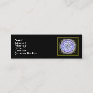 Mini Sri Yantra13 3" maigre" carte de visite x1