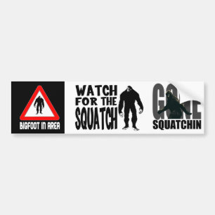 Mini Stickers de pare-chocs 3 en 1! Squatch ou Big