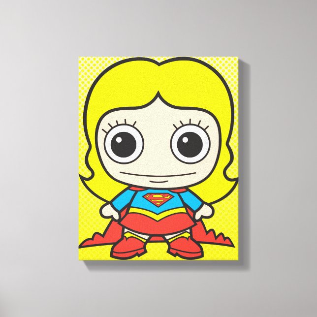 Mini Supergirl Leinwanddruck (Vorderseite)