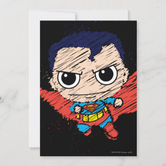Mini Superman Sketch Einladung