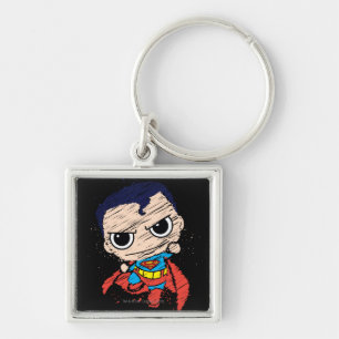Mini Superman Sketch - Fliegen Schlüsselanhänger