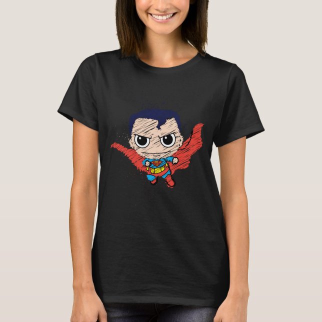 Mini Superman Sketch T-Shirt (Vorderseite)