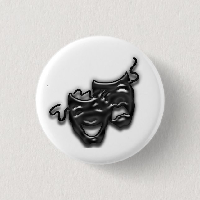 Mini-Taste für große schwarze Masken Button (Vorderseite)