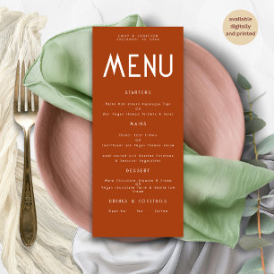 Mini texte en terre cuite Mariage carte menu
