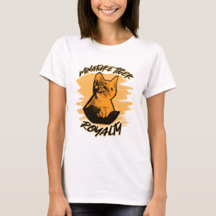 Mini Tiger Royalty Funny Feline Cat Lover Spaß T-Shirt