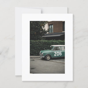 Mini tonneau vert numéro 10 carte postale