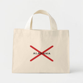 Mini Tote Bag Alabama et le drapeau