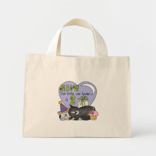 Mini Tote Bag Amoureux des chats 2e anniversaire Tshirts et cade