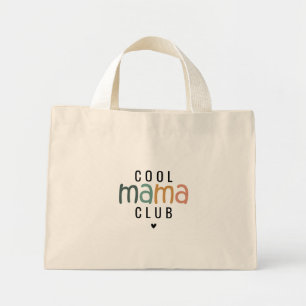 Mini Tote Bag Amusant Cool Mama Club, Maman Cadeau