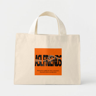 Mini Tote Bag ASL AMIS FOURRE-TOUT À PROMOUVOIR - Customisé