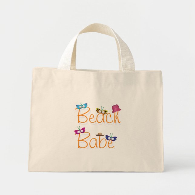 Mini Tote Bag Beach Babe (Devant)