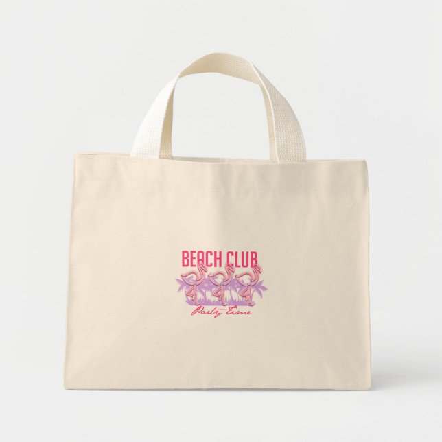 Mini Tote Bag beach  club  (Devant)