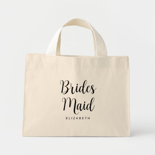 Mini Tote Bag Bridesmaid Bachelorette Modèle femmes Moderne (Devant)