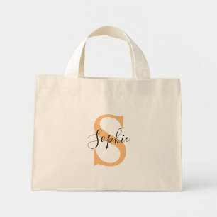 Mini Tote Bag Cadeau Personnalisé Nom Personnalisé Écriture Élég