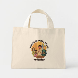 Mini Tote Bag CHANTER MERCI ET PRIER Maman Fille Enfants