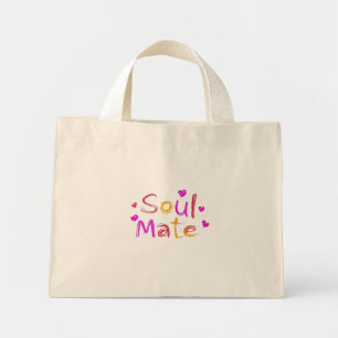 Mini Tote Bag Conception de l'Art numérique Soul Mate