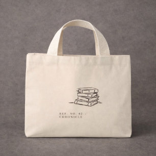 Mini Tote Bag Dark Academia – Art du livre vintage Cadeau pour