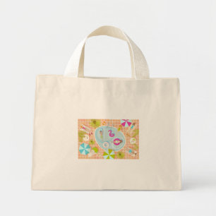 Mini Tote Bag Des filles et des garçons du bikini jouant au jeu 