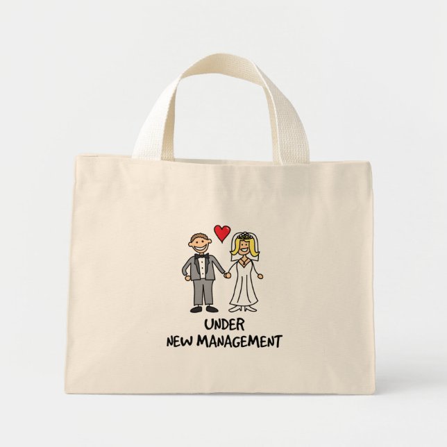 Mini Tote Bag Dessin Mariage - Sous la nouvelle direction (Devant)