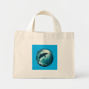 Mini Tote Bag Dive Deep Live Dolphin gratuit
