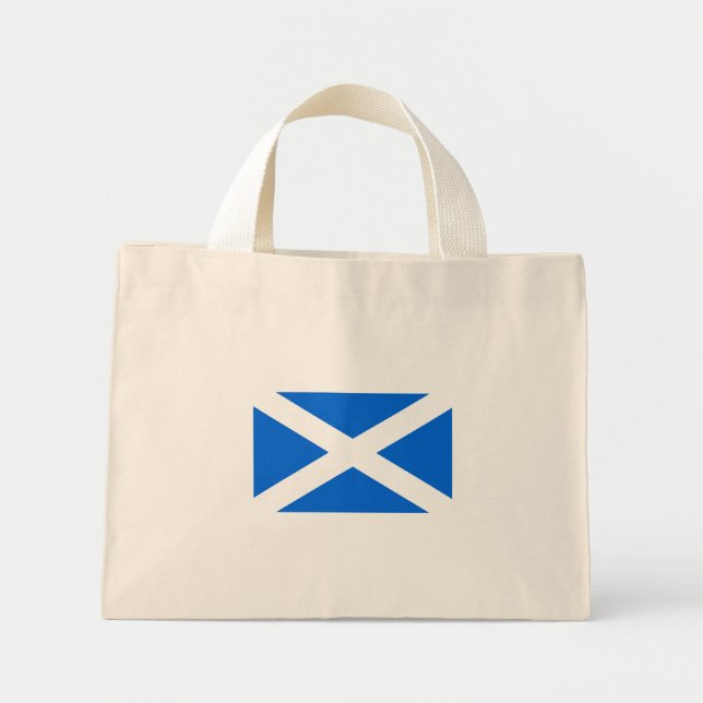 Mini Tote Bag Drapeau écossais (Devant)