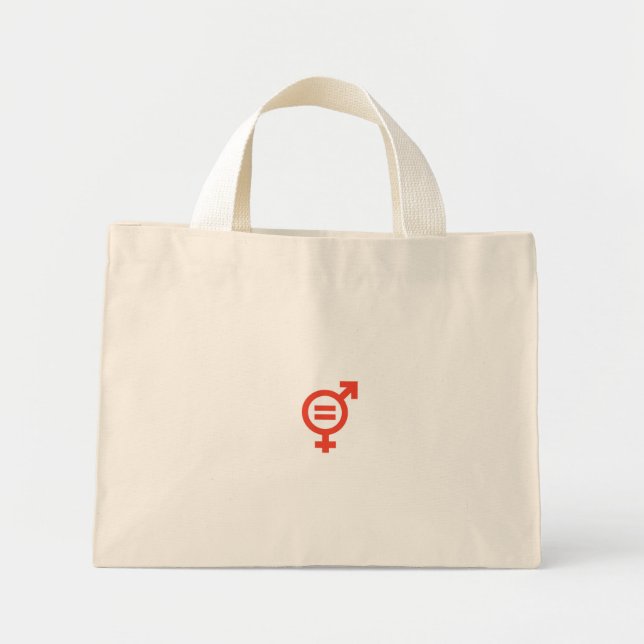 Mini Tote Bag Égalité des sexes (Devant)
