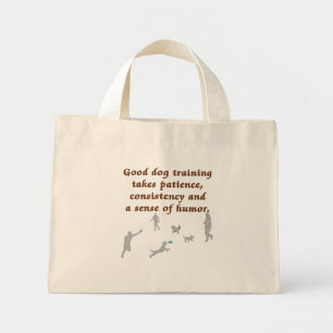 Mini Tote Bag Entraînement de bons chiens