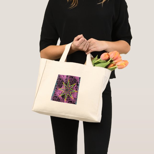 Mini Tote Bag Étoile rose (Devant (produit))