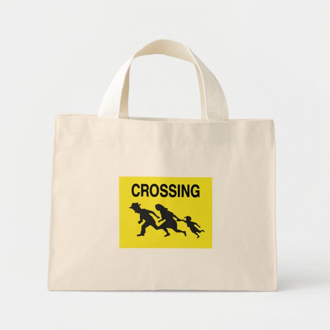 Mini Tote Bag Famille de passage (Devant)